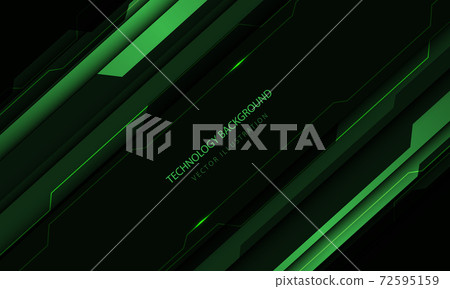 Abstract technology cyber circuit green tone metallic slash speed design modern futuristic background vector illustration. Abstract technology cyber circuit green tone metallic slash speed design modern futuristic background vector illustration. 72595159