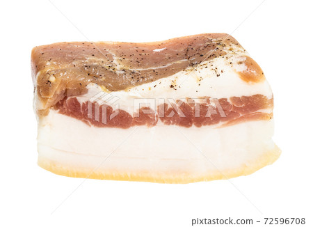 piece of barrel salted Salo with meat layer piece of barrel salted Salo with meat layer 72596708