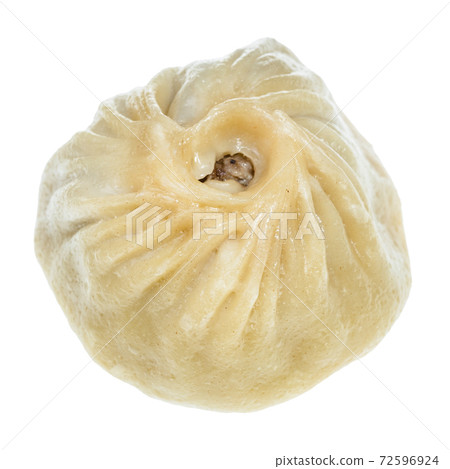 cooked Buuz filled with beef meat isolated 72596924