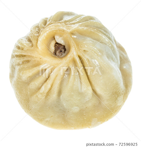steamed Buuz filled with beef meat isolated 72596925