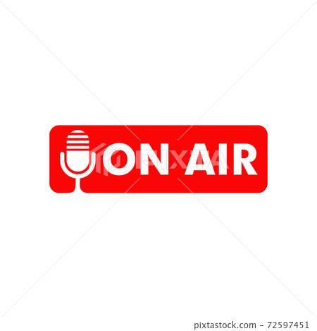 On air radio logo design template On air radio logo design template 72597451