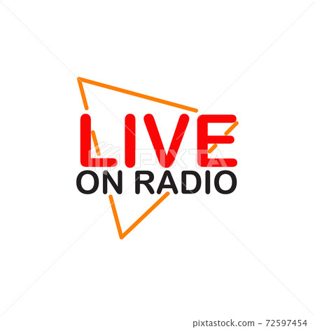 On air radio logo design template 72597454