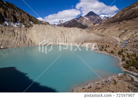 Gangapurna Lake in Manang, Nepal 72597907