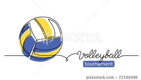 Volleyball tournament simple vector background,... - Stock Illustration  [72598496] - PIXTA