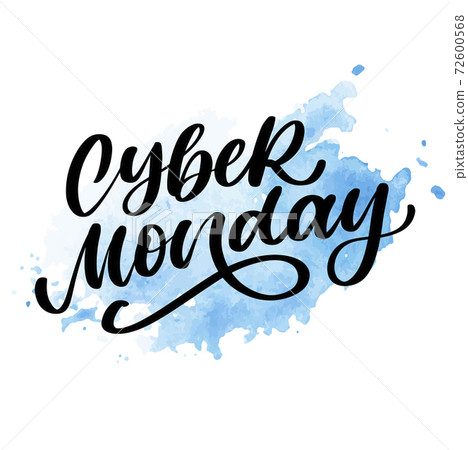 Cyber Monday Vector lettering calligraphy text brush 72600568