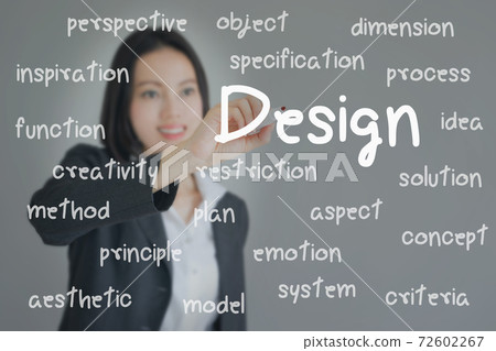 Businesswoman writing design concept Businesswoman writing design concept 72602267