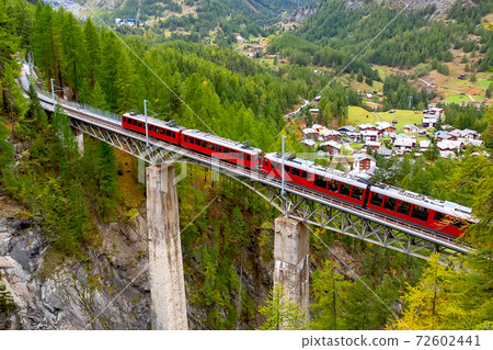Zermatt, Switzerland. Gornergrat train 72602441