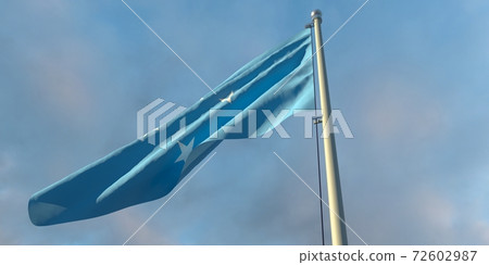 3d rendering of the national flag of the Micronesia 72602987