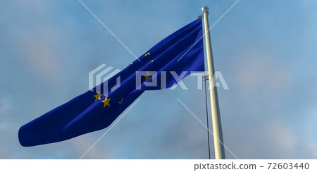 3d rendering of the national flag of the European Union 72603440