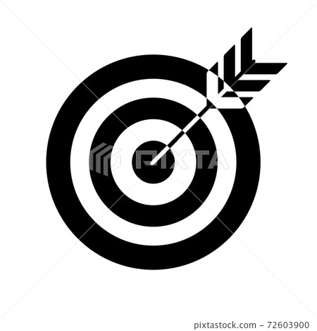 Target Flat Concept Icon Vector Illustration. Target Icon Image. Target Icon Sign. EPS10 72603900