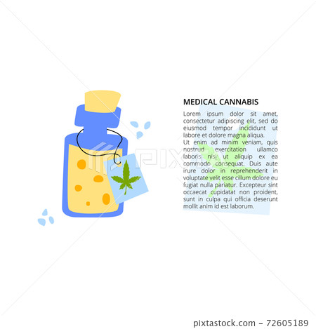 Medical cannabis in oil with article text Medical cannabis in oil with article text 72605189