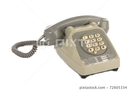 Vintage grey touchtone phone 72605334