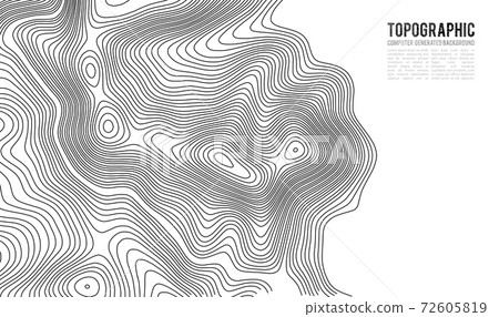 Topographic map contour background. Topo map - Stock