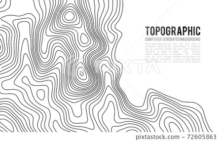 Topographic map contour background. Topo map with elevation. Contour map vector. Geographic World Topography map grid abstract vector illustration . Mountain hiking trail line map design . Topographic map contour background. Topo map with elevation. Contour map vector. Geographic World Topography map grid abstract vector illustration . Mountain hiking trail line map design . 72605863
