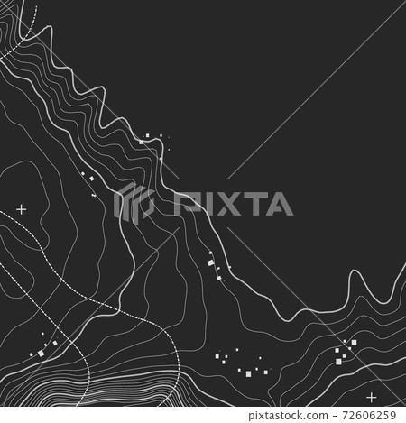 Topographic map background with space for copy . Line topography map contour background , geographic grid abstract vector illustration . Mountain hiking trail over terrain . Topographic map background with space for copy . Line topography map contour background , geographic grid abstract vector illustration . Mountain hiking trail over terrain . 72606259