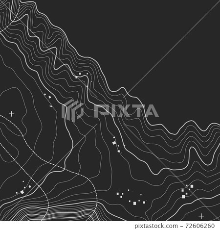 Topographic map background with space for copy . Line topography map contour background , geographic grid abstract vector illustration . Mountain hiking trail over terrain . Topographic map background with space for copy . Line topography map contour background , geographic grid abstract vector illustration . Mountain hiking trail over terrain . 72606260