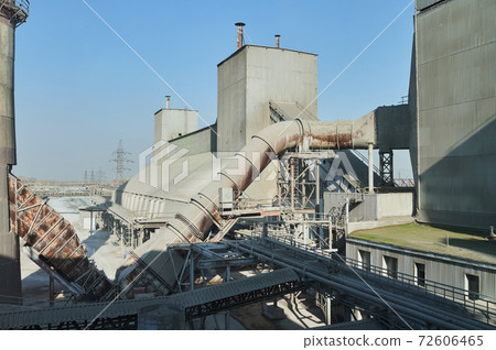 Concrete mixing tower. Concept of on-site construction facility. Concrete mixing tower. Concept of on-site construction facility. 72606465