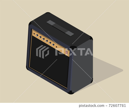 Vector isometric amplifier. Guitar combo amp isolated. Vector isometric amplifier. Guitar combo amp isolated. 72607781