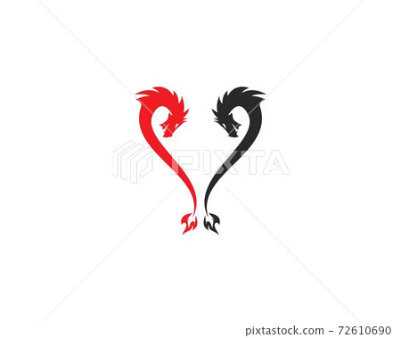 Dragon logo template 72610690