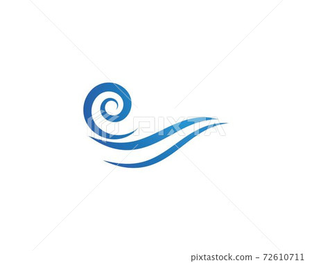 Water Wave symbol and icon Logo Template 72610711
