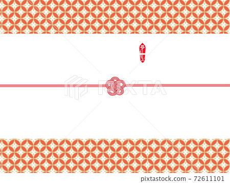 Japanese modern Noshi cloisonne pattern in vermilion Japanese modern Noshi cloisonne pattern in vermilion 72611101