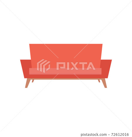 Isolated sofa orange 72612016