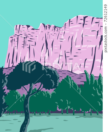 Capitol Reef National Park in Torrey Utah United States WPA Poster Art Color 72612149