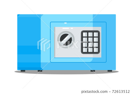 Metal safe with digital lock for money protection - Stock Illustration ...