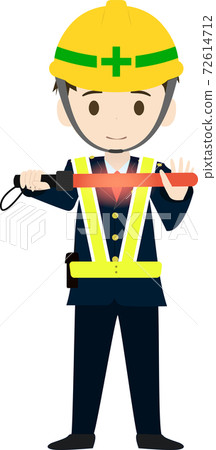 示意停車的簡單道路嚮導的插圖 示意停車的簡單道路嚮導的插圖 72614712