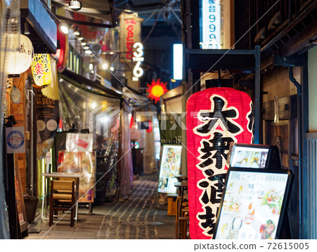Osaka Umeda Originally Night on the approaching path of Tenjin 72615005