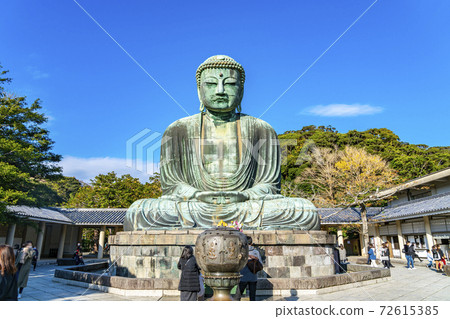 [神奈川縣]清新的藍天和鎌倉大佛 72615385