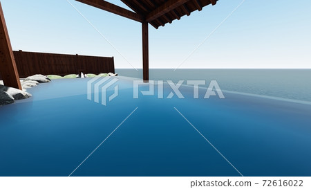 溫泉露天浴場屋頂海沒有人圖13 72616022
