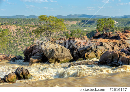 Ruacana Falls in Northern Namibia, Africa wilderness Ruacana Falls in Northern Namibia, Africa wilderness 72616157