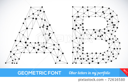 Geometric type font. Geometric type font. 72616580