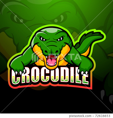Crocodile mascot esport logo design 72616653