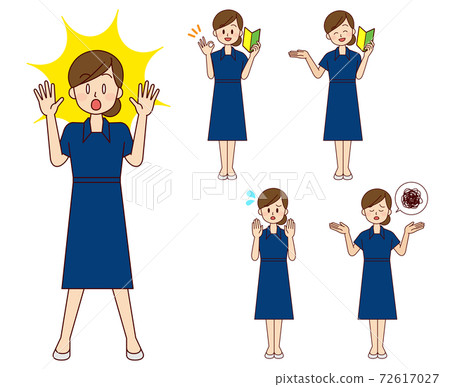 各種姿勢的女醫務工作者 各種姿勢的女醫務工作者 72617027