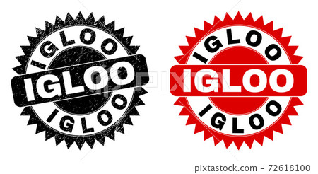 IGLOO Black Rosette Watermark with Rubber Texture 72618100