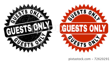 GUESTS ONLY Black Rosette Watermark with Corroded Style 72620291