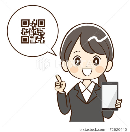 女士套裝QR碼智能手機 72620440