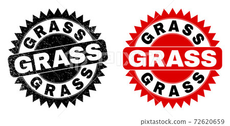 GRASS Black Rosette Watermark with Grunge Style - Stock Illustration ...