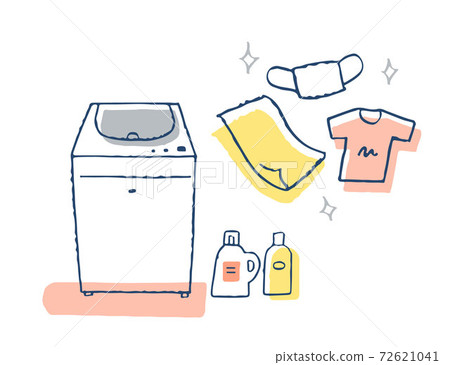 洗衣機,洗滌劑和衣物 洗衣機,洗滌劑和衣物 72621041