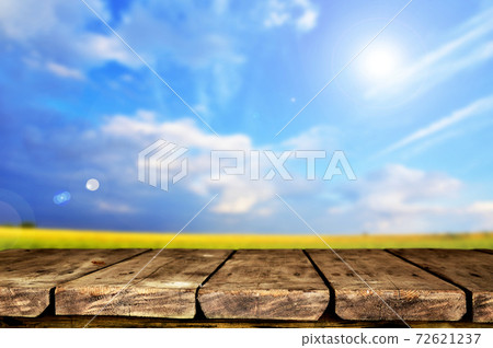 Wooden table background 72621237