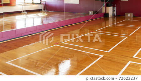 Boxes taped on to dance floor for social distancing Boxes taped on to dance floor for social distancing 72622237