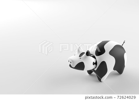 CG of cow figurine CG of cow figurine 72624029