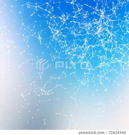 Fresh abstract background. Connecting dots with lines 72624544