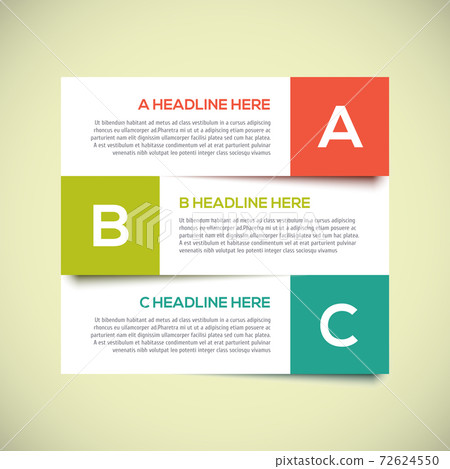 Modern infographics Design Layout with shadow. 72624550
