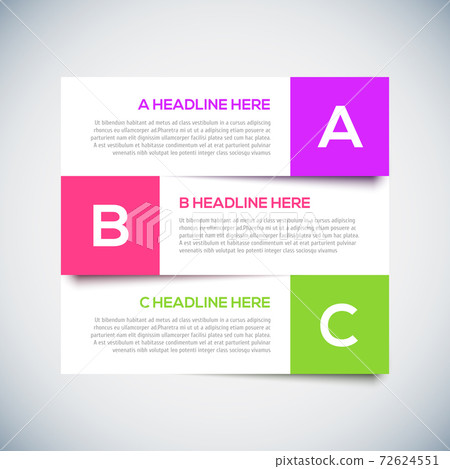 Modern infographics Design Layout with shadow. 72624551