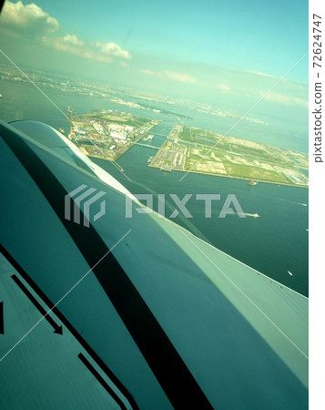 The view from the window of the plane 72624747