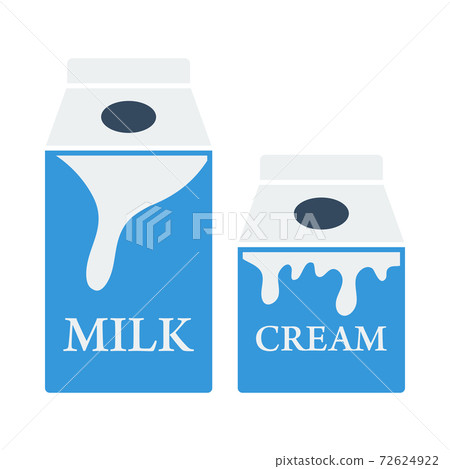 Milk And Cream Container Icon 72624922