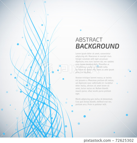 Abstract blue waves background with dots - Stock Illustration [72625302 ...